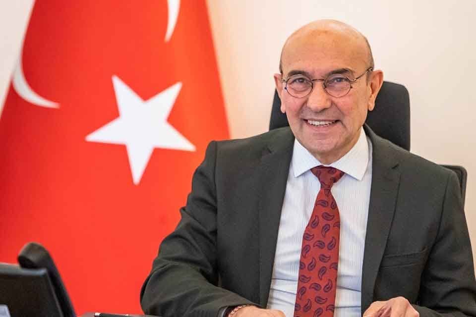 İzmir B&uuml;y&uuml;kşehir Belediye Başkanı Tun&ccedil; Soyer, EGEV Başkanlar Kurulu toplantısında