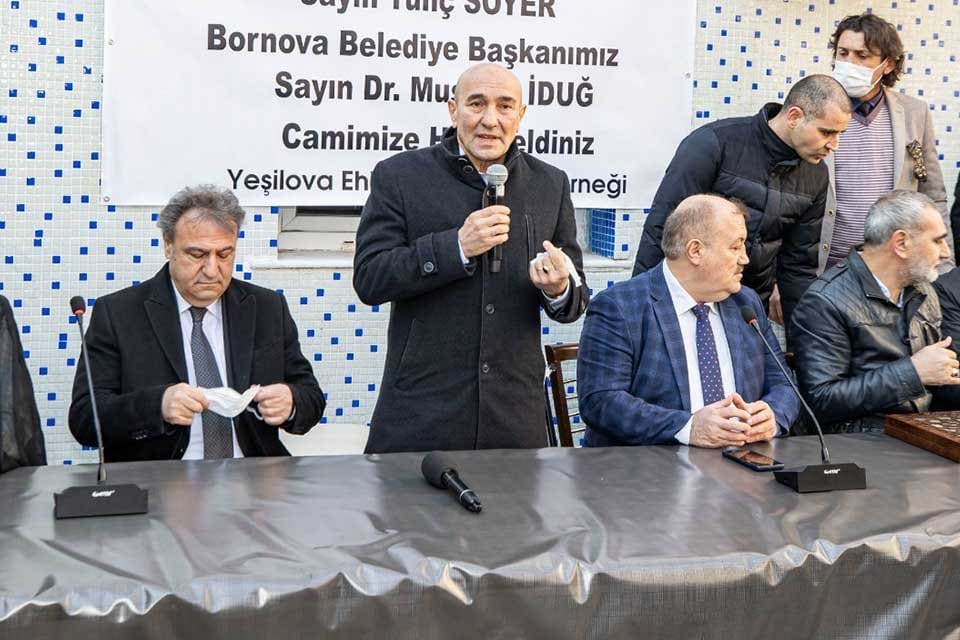 İzmir B&uuml;y&uuml;kşehir Belediye Başkanı Tun&ccedil; Soyer, B&uuml;y&uuml;kşehir Belediyesi tarafından restore