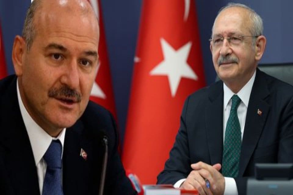 İ&ccedil;işleri Bakanı S&uuml;leyman Soylu, CHP Genel Başkanı Kemal Kılı&ccedil;daroğlu'na 1