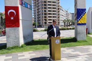 Srebrenitsa katliamının 27. yılı nedeniyle Karşıyaka Belediyesi tarafından İnsan Hakları