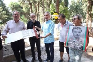 Karşıyaka Spor Kul&uuml;b&uuml; futbol takımının efsane isimlerinden Kore Gazisi Suat