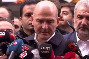 İ&ccedil;işleri Bakanı S&uuml;leyman Soylu, İstanbul Taksim İstiklal Caddesi'ndeki patlama sonrası