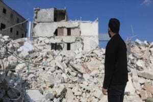 "Asrın felaketi" olarak nitelenen Kahramanmaraş merkezli depremlerden etkilenen Suriye'de hayatını