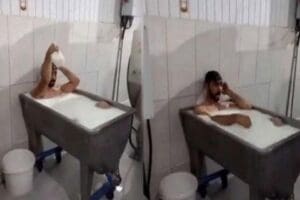 Konya'da s&uuml;t kazanında banyo yaptığı i&ccedil;in yargılanan iki iş&ccedil;inin davasında