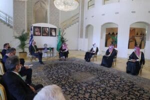 Suudi Arabistan Veliaht Prensi Muhammed bin Selman ile Yunanistan Dışişleri