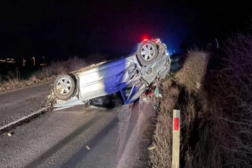 Tekirdağ'da kontrolden &ccedil;ıkıp, takla atan otomobildeki s&uuml;r&uuml;c&uuml; Berke &Ccedil;etinkaya (25)