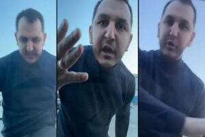 &Uuml;mraniye&rsquo;de emniyet şeridinde ilerleyen taksi şof&ouml;r&uuml;, kendisine yol vermeyen bir