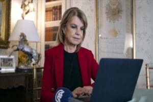 Adalet Partisi Genel Başkanı Prof. Dr. Vecdet &Ouml;z, Tansu &Ccedil;iller'in