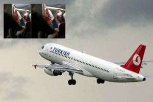 T&uuml;rk Hava Yolları'nın (THY) İstanbul-Cakarta seferini yapan u&ccedil;ağında olay &ccedil;ıkaran