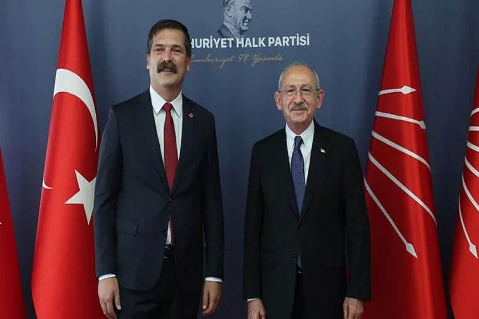 TİP Genel Başkanı Erkan Baş, CHP Genel Başkanı Kemal Kılı&ccedil;daroğlu'nun