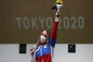 Rusya Olimpiyat Komitesi (ROC) adı altında Tokyo Olimpiyatları&rsquo;nda performans sergileyen