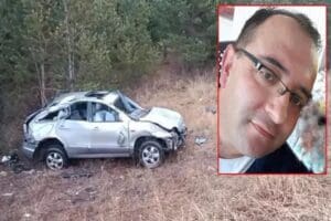 Ardahan'da, otomobilin şarampole devrilmesi sonucu Hanak&nbsp;Jandarma&nbsp;Komutanlığı trafik b&uuml;rosunda uzman jandarma