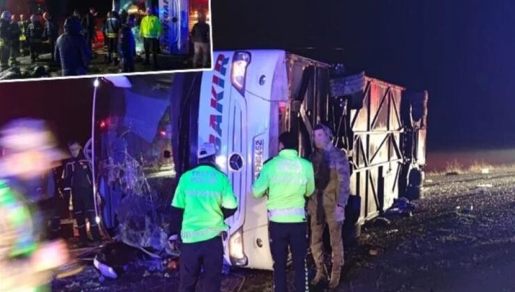 Trakite can pazarı! Otobüs devrildi: 5 ölü 22 yaralı