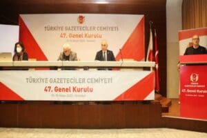 T&uuml;rkiye Gazeteciler Cemiyeti&rsquo;nin (TGC) 47. Olağan Genel Kurulu Cağaloğlu&rsquo;nda bulunan