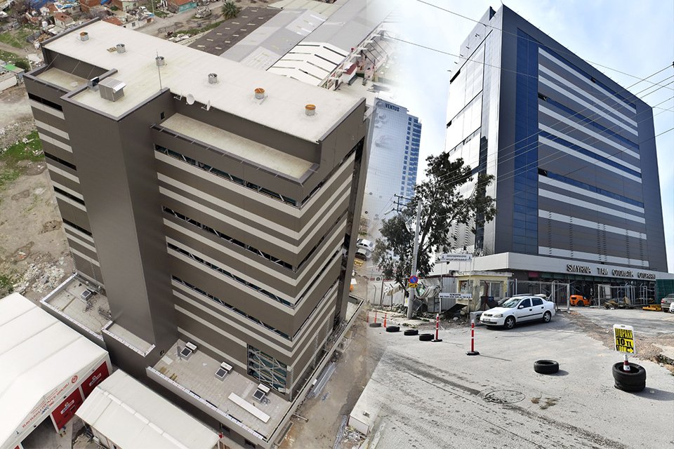 İzmir Büyükşehir Belediyesi’nin Bayraklı’daki İzmir Adalet Sarayı yakınında inşa ettiği