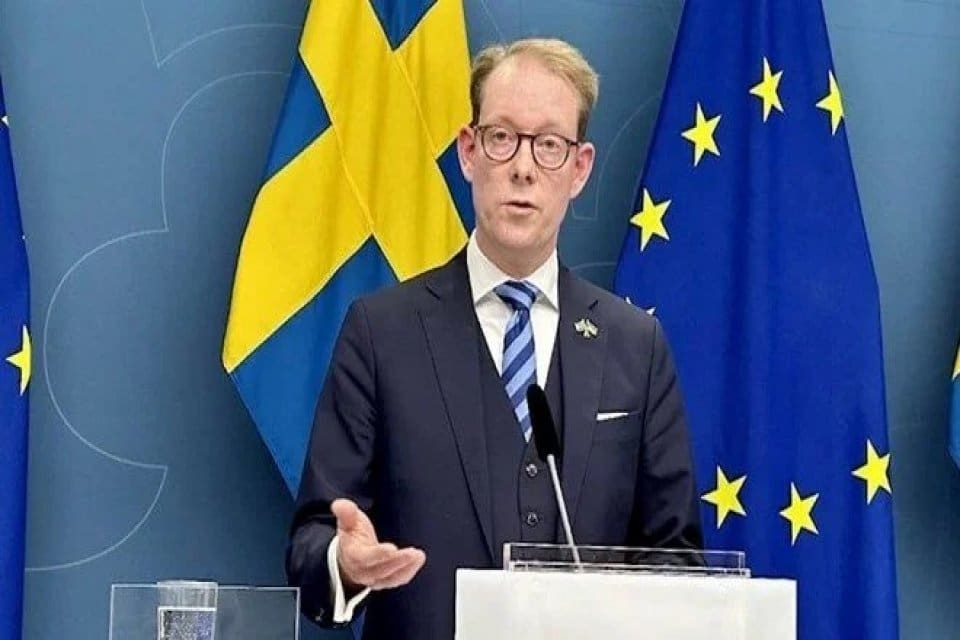 İsve&ccedil; Dışişleri Bakanı Tobias Billstr&ouml;m, İsve&ccedil; ve Finlandiya'nın NATO'ya katılım