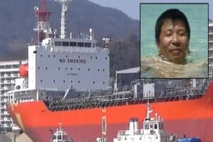 Tuzla'da Panama bayraklı Chmical Explorer adlı geminin sorumlu m&uuml;hendisi Tatsuo
