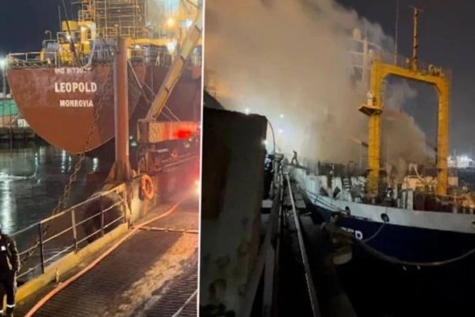 Tuzla'da bir tersanedeki Rus bandrallı bir balık&ccedil;ı teknesinde bilinmeyen bir