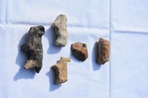Kemalpaşa il&ccedil;esindeki Ulucak H&ouml;y&uuml;ğ&uuml;'nde yapılan kazı &ccedil;alışmalarında, &uuml;zerinde hayvan motiflerinin