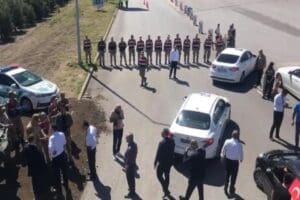 Zafer Partisi Genel Başkanı &Uuml;mit &Ouml;zdağ ve beraberindeki partililerin Hatay&rsquo;a