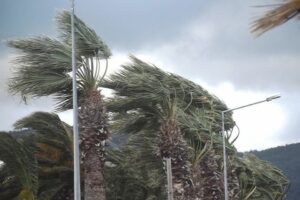 İzmir&rsquo;de etkili olan şiddetli fırtına, Urla il&ccedil;esinde de hayatı olumsuz