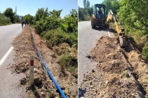 İzmir B&uuml;y&uuml;kşehir Belediyesi İZSU Genel M&uuml;d&uuml;rl&uuml;ğ&uuml; Urla&rsquo;nın Bademler mahallesinde artan