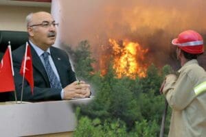 İzmir Valisi K&ouml;şger, &ouml;n&uuml;m&uuml;zdeki 3 g&uuml;n&uuml;n yangın risk haritalarına g&ouml;re