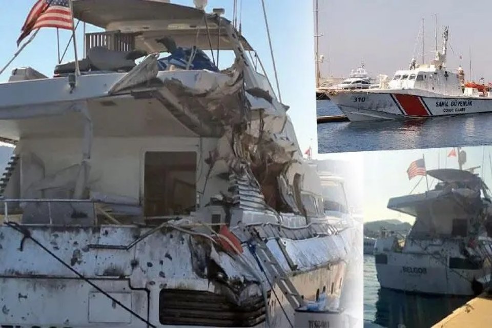 &Ouml;nceki g&uuml;n Bodrum'da alınan ihbar &uuml;zerine sahil g&uuml;venliğin &ccedil;arparak durdurduğu