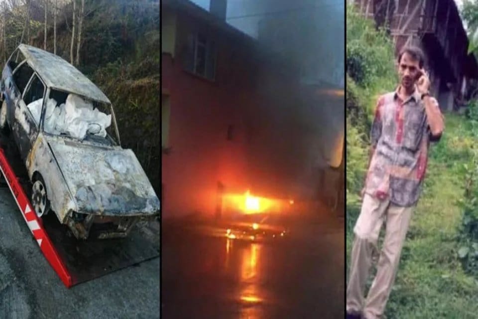 Rize'nin Kalkandere il&ccedil;esinde, park halindeki otomobilinde yanmış cesedi bulunan Duran