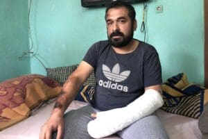 İZMİR'in Kınık il&ccedil;esinde meydana gelen maden kazasında yaralanan M&uuml;fit Yıldırım