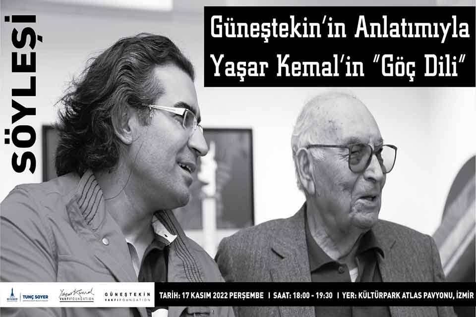 İzmirliler usta ressam Ahmet G&uuml;neştekin&rsquo;in g&ouml;z&uuml;nden usta yazar Yaşar Kemal&rsquo;i