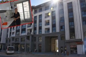 İzmir'de meydana gelen 6.6 b&uuml;y&uuml;kl&uuml;ğ&uuml;ndeki depremde ağır hasar alan, duvarları