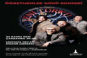 T&uuml;rkiye&rsquo;nin &ouml;nemli m&uuml;zik gruplarından Yeni T&uuml;rk&uuml;, 24 Kasım &Ouml;ğretmenler G&uuml;n&uuml;&rsquo;nde