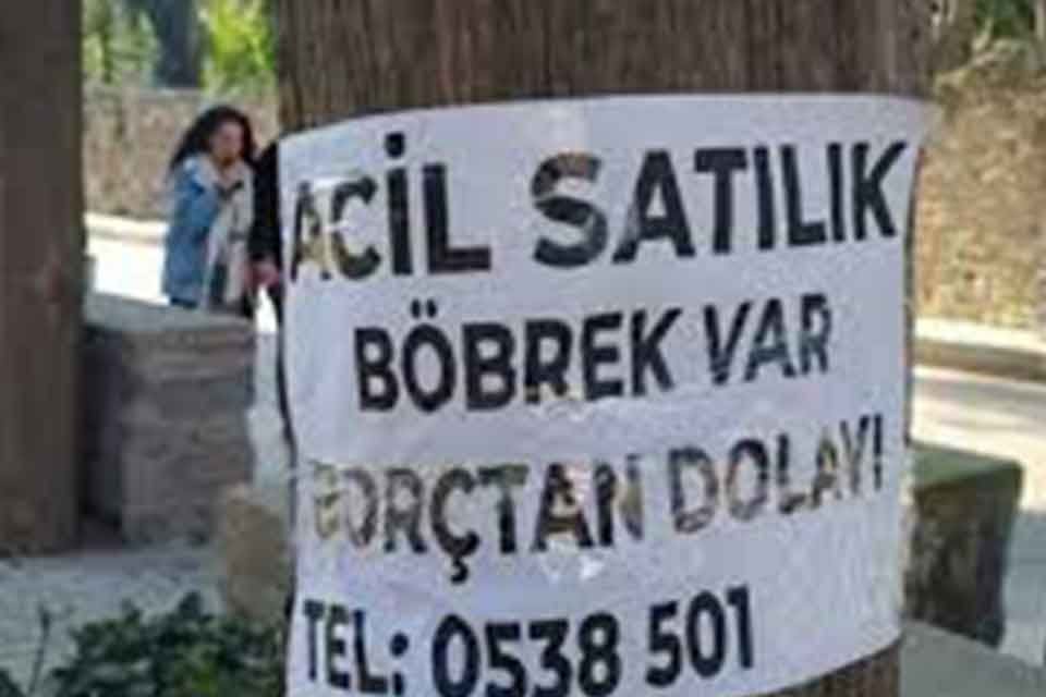 Artan yoksulluk insanları artık başka yollar denemeye zorluyor. &lsquo;B&ouml;breğimi satmak