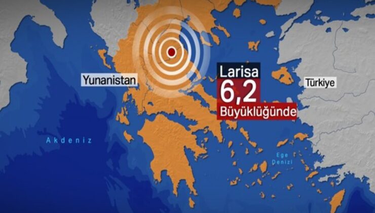 Yunanistan'da 6,2 büyüklüğünde deprem