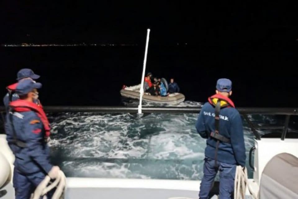 Muğla'nın Bodrum il&ccedil;esinde, Yunan unsurlarınca T&uuml;rk kara sularına geri itilen