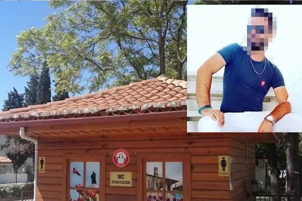MUĞLA'da, Menteşe Belediyesi'ne ait kadınlar tuvaletinin kapısının altından, cep telefonu