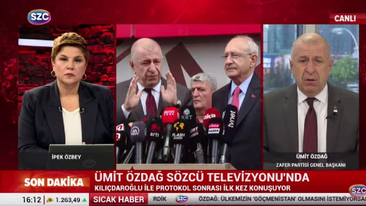 Zafer Partisi Genel Başkanı Ümit Özdağ, Millet İttifakı’nın Cumhurbaşkanı adayı