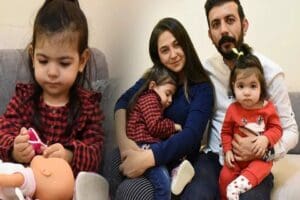 Duygu G&uuml;ng&ouml;r, (SMA) Tip 2 hastası kızı Azra'nın tedavi olabilmesi