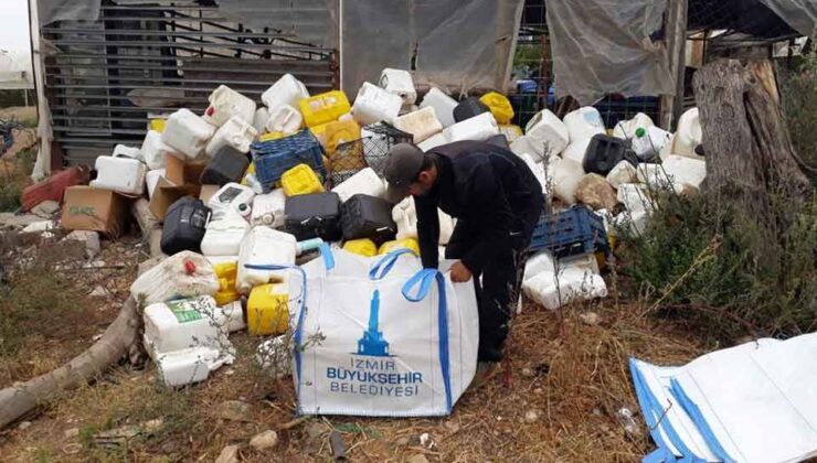 Zirai ambalaj atıklarını toplayan üreticiye gübre desteği