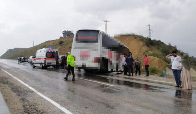 Antalya’da yolcu otobüsü şarampole düştü: 10 yaralı