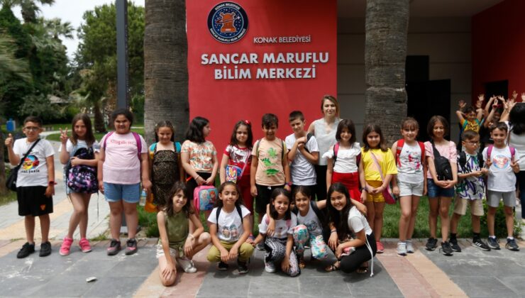Konak Belediyesi Sancar Maruflu Bilim Merkezi, bu yaz da çocukların gözdesi!