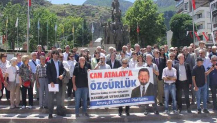 Can Atalay için memleketi Amasya’da protesto… Basın Konseyi Başkanından çağrı