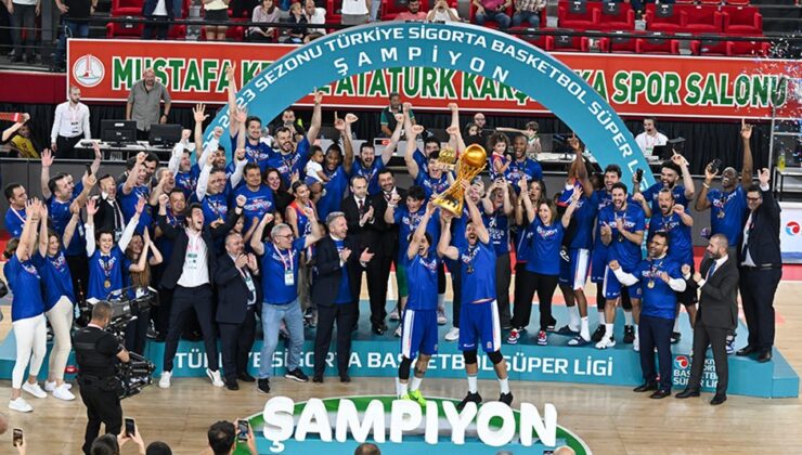Basketbol Süper Ligi’nde şampiyon Anadolu Efes