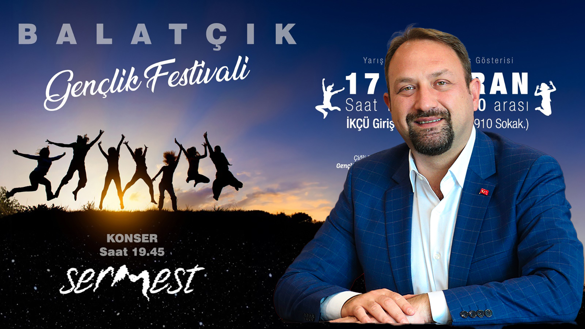 Çiğli Belediyesi Gençlik Çalışmaları Biriminin organize edeceği Balatçık Gençlik Festivali,