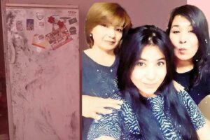 İzmir’in Bayraklı ilçesindeki evde derin dondurucu ve buzdolabında parçalanmış halde