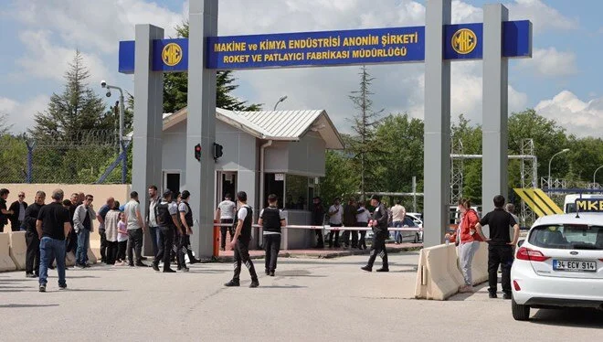 Ankara’nın Elmadağ ilçesindeki MKE Roket ve Patlayıcı Fabrikasında meydana gelen