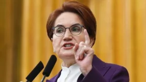 İYİ Parti Genel Başkanı Meral Akşener, genel merkez ek binada bugün düzenlenen