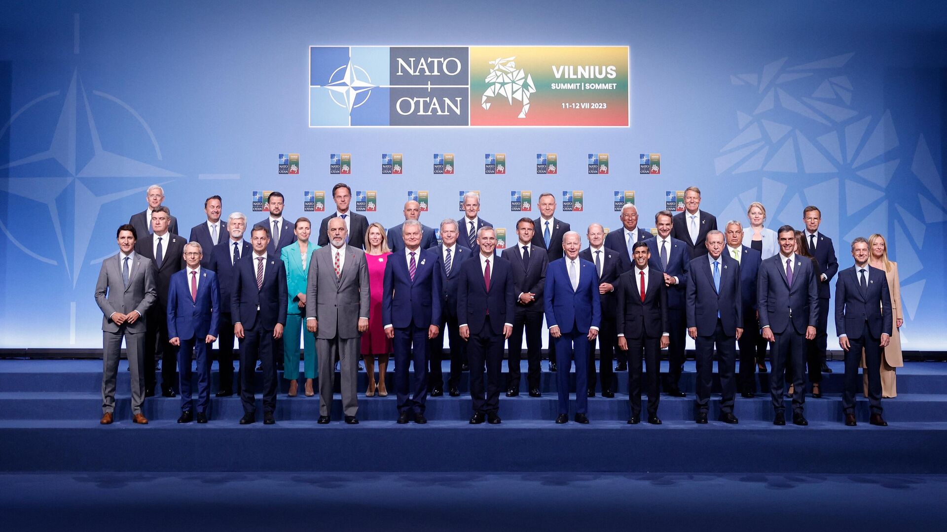 Cumhurbaşkanı Erdoğan, Litvanya’nın başkenti Vilnius’ta düzenlenen NATO zirvesinde birçok ikili