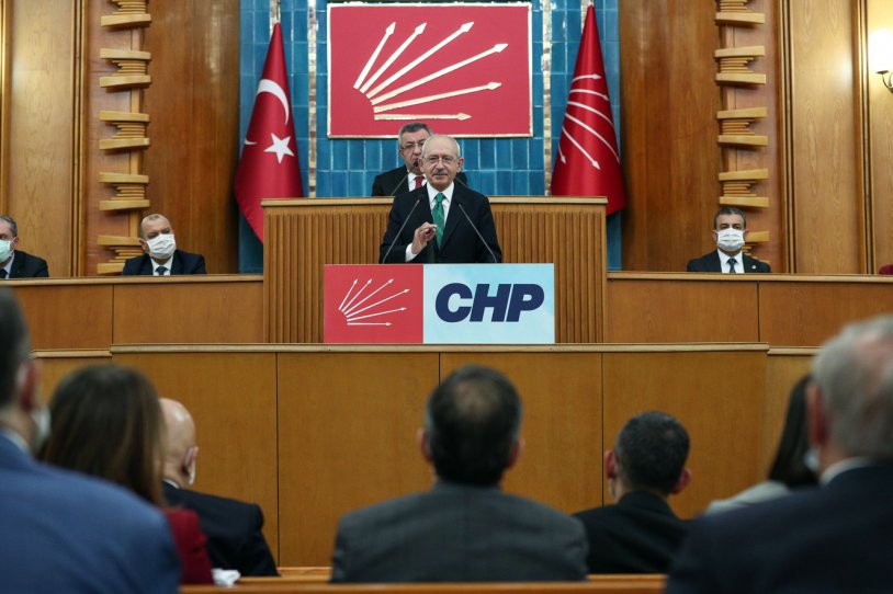 CHP Genel Başkanı Kemal Kılıçdaroğlu partisinin grup toplantısında Cumhurbaşkanı Erdoğan'ın